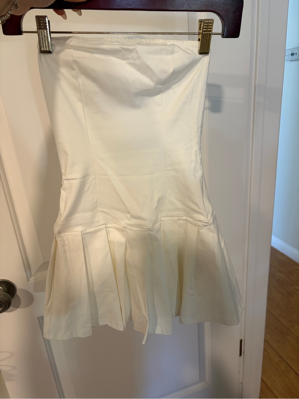 SHEIN White Strapless Mini Dress Size XXS